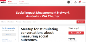 WA monthly meetups – beginning 20 April