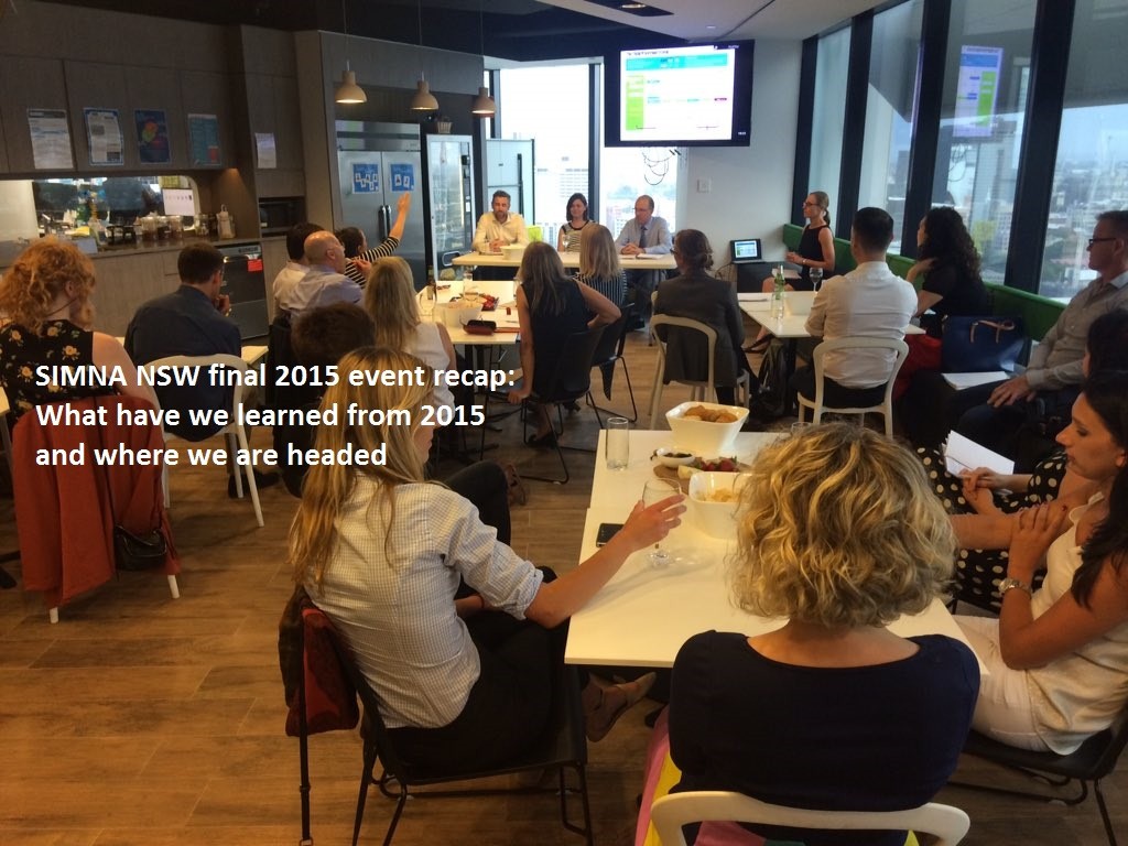 SIMNA NSW final 2015 event recap: What have we learned from 2015 and where we are headed