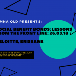 SIMNA QLD Event: Social Benefit Bonds – Lessons From the Front Line