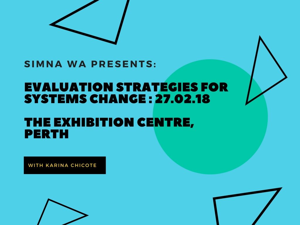 SIMNA WA Event: Evaluation strategies for systems change: The Youth Partnership Project