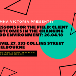 SIMNA VIC Event: Lessons for the field: Client Outcomes in the Changing AOD Environment
