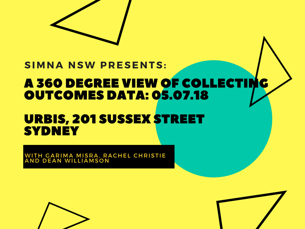 SIMNA NSW Event: A 360 degree view of collecting outcomes data – reflections from impact measurement and frontline staff