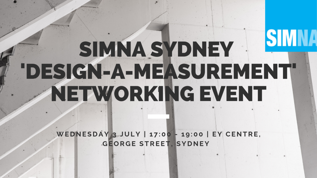 SIMNA Sydney Event: ‘Design-a-measurement’ networking event