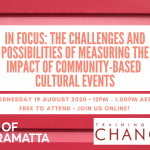 In Focus: The challenges and possibilities of measuring the impact of community-based cultural events