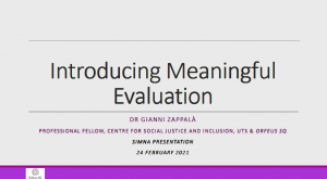 Think, Act, Do: Resources shared during the ‘Meaningful Evaluation’ webinar with Dr. Gianni Zappalà