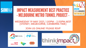 Webinar: Impact Measurement Best Practice – Melbourne Metro Tunnel Project