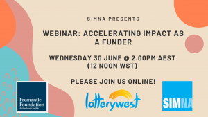 Webinar: Accelerating Impact As A Funder