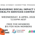 Webinar: Measuring Social Impact in a Health Services Context