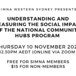 Understanding and Measuring the Social Impact of the National Community Hubs Program