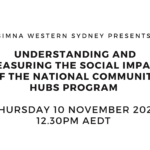 Event recording: Understanding and measuring the social impact of the national community hubs program